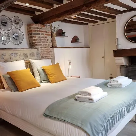 Le Temps D'une Pause Cosy With Fireplace Centre Апартаменты Онфлёр