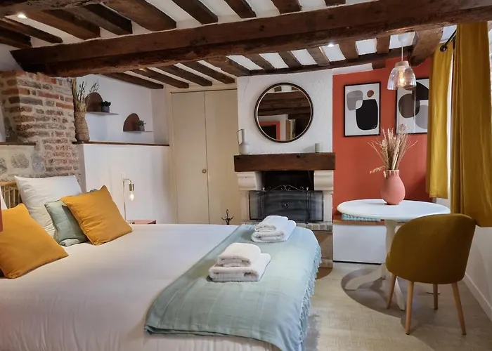 Le Temps D'une Pause Cosy With Fireplace Centre Apartmán Honfleur