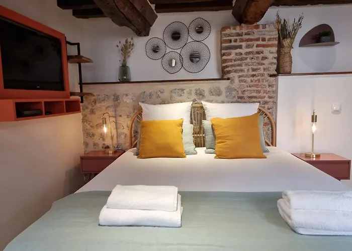 Apartmán Le Temps D'une Pause Cosy With Fireplace Centre