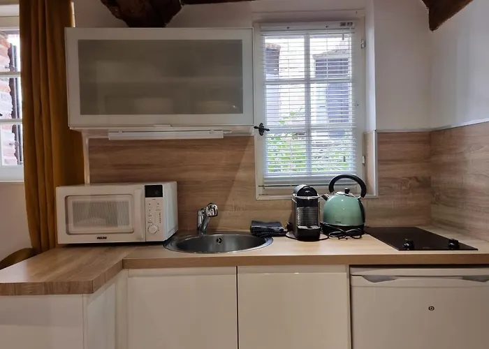 Apartmán Le Temps D'une Pause Cosy With Fireplace Centre *